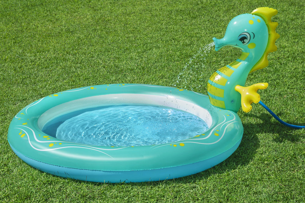 Pripučiamas baseinas Seahorse Sprinkler, 188x160x86 cm, Bestway 53114