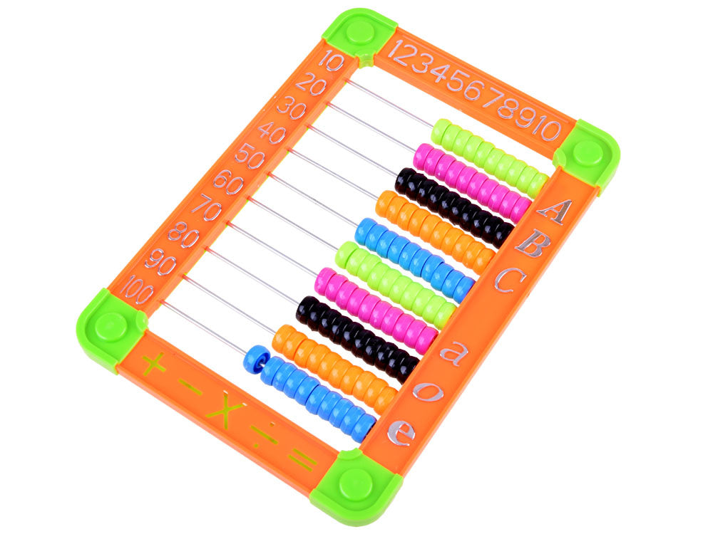 Spalvingas abakas skaitliukas