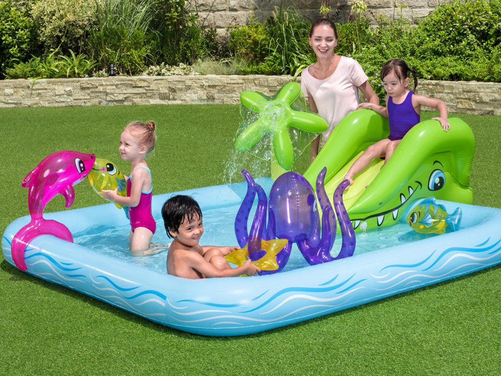 Pripučiamas baseinas vaikams su žaidimų aikštelė Bestway