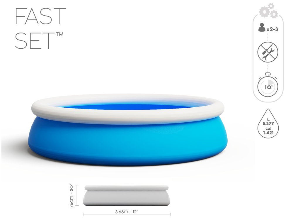 Pripučiamas baseinas vaikams 366 cm x76 cm, Bestway