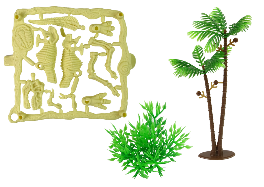 Didelis Juros periodo dinozaurų rinkinys su skeletu surinkimui