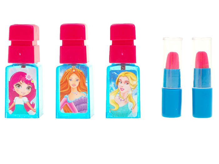 Tualetinis staliukas su veidrodžiu, mėlynas