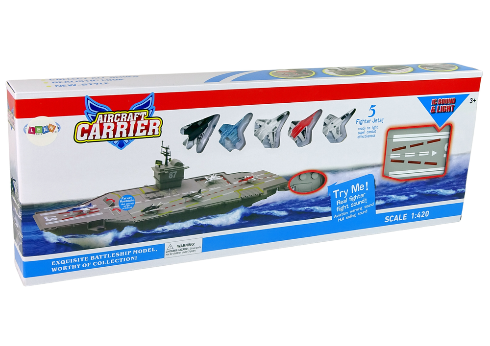 Lėktuvnešis su reaktyviniais lėktuvais, 5 vnt