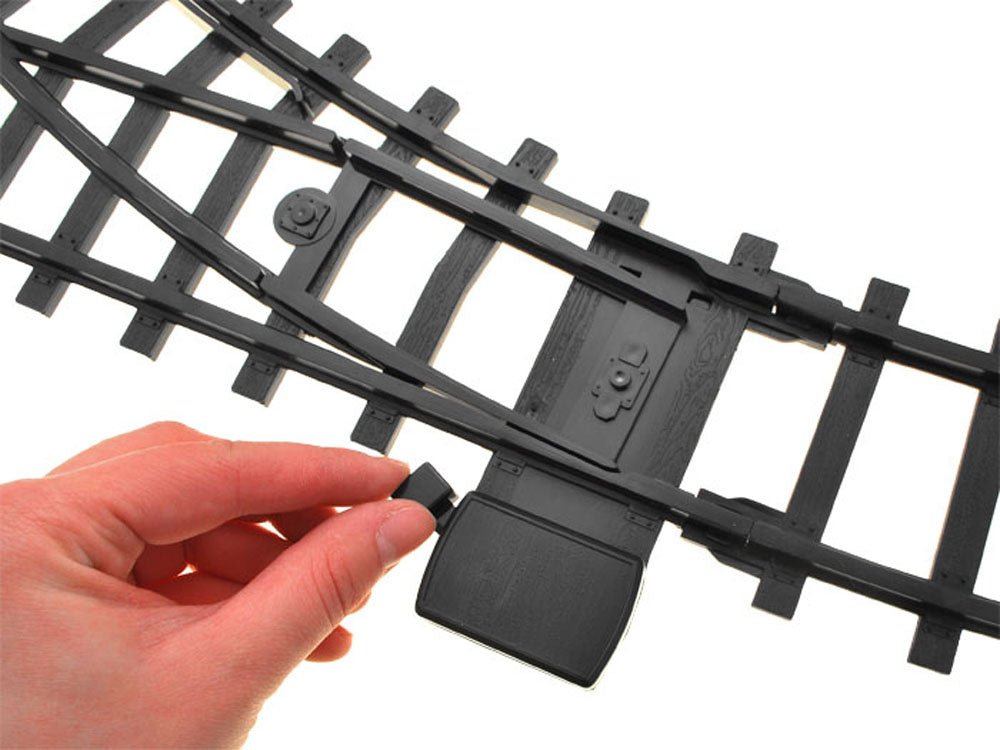 Didelis nuotoliniu būdu valdomas garinis traukinys su bėgiais, Rail King