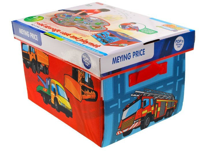 Dėžė žaislams ir kilimėlis viename