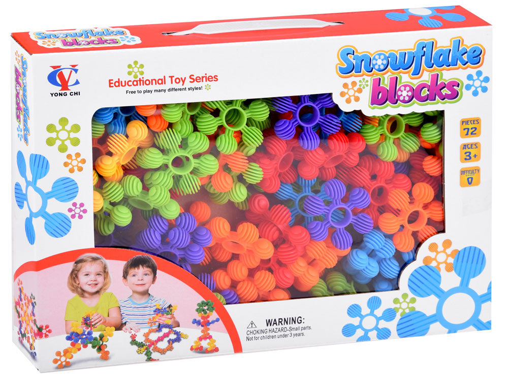 Spalvingi blokai snaigės 72 vnt.