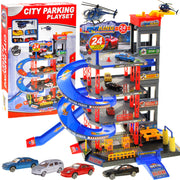 Daugiaaukštė automobilių stovėjimo aikštelė su priedais