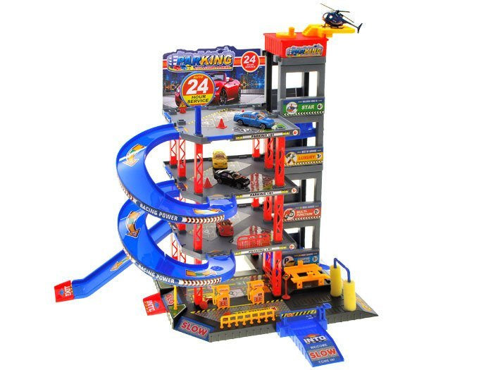 Daugiaaukštė automobilių stovėjimo aikštelė su priedais