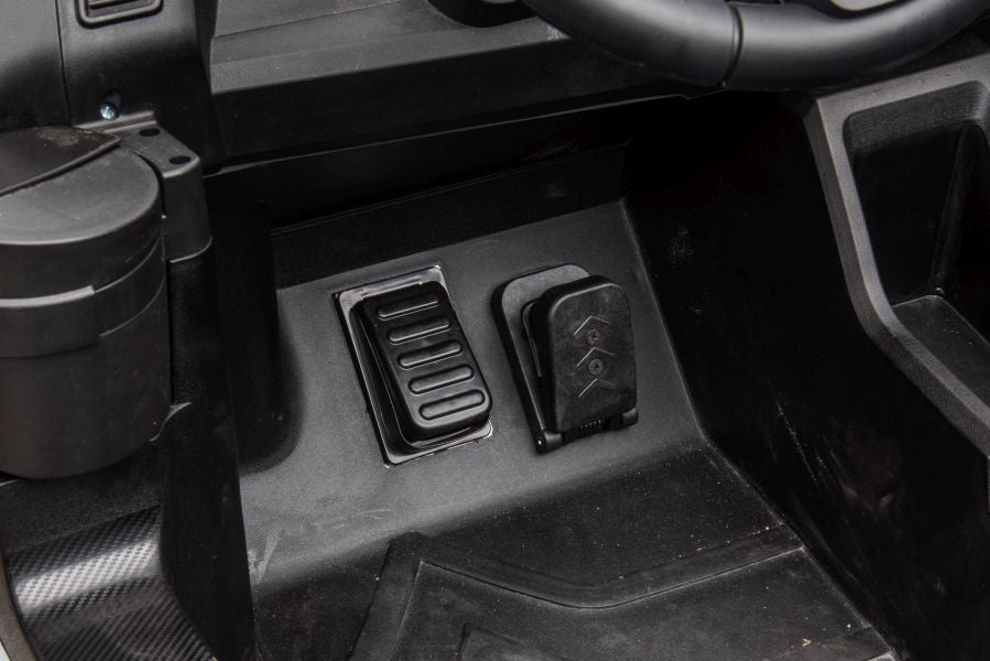 Galingas keturvietis elektromobilis vaikams 4x4 bagis A033 24V, auksinis