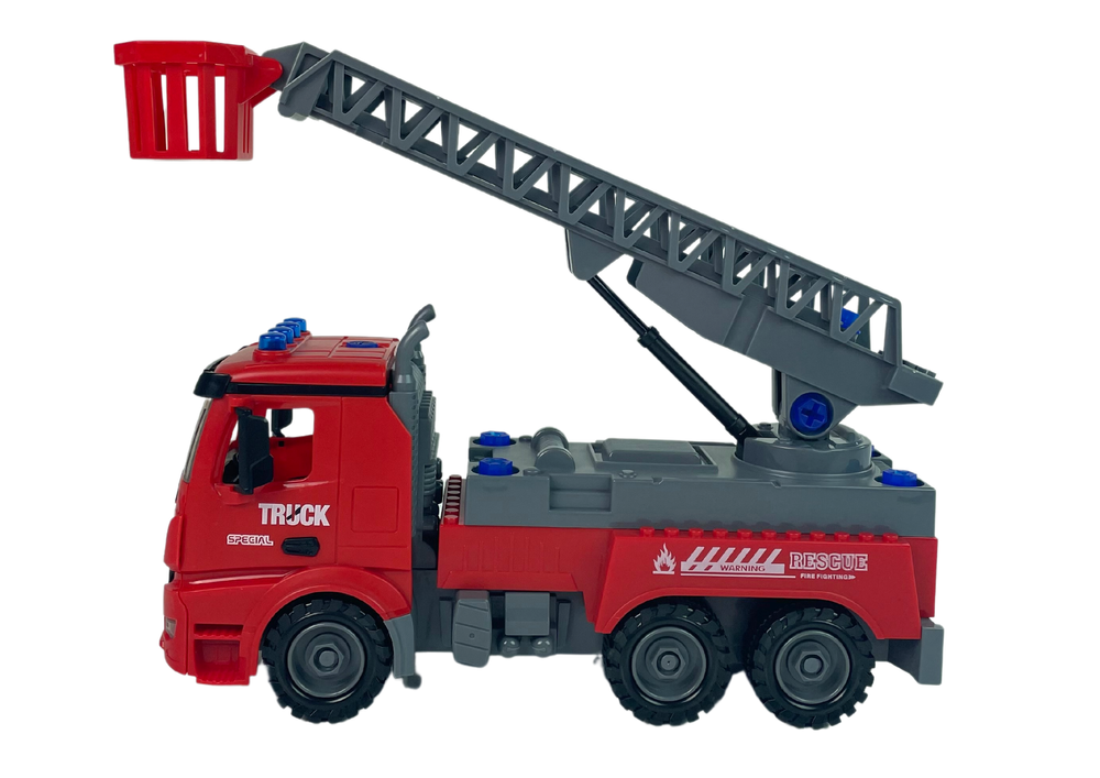 Gaisrinė su atsuktuvais, raudona