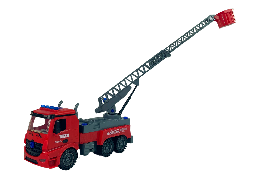 Gaisrinė su atsuktuvais, raudona