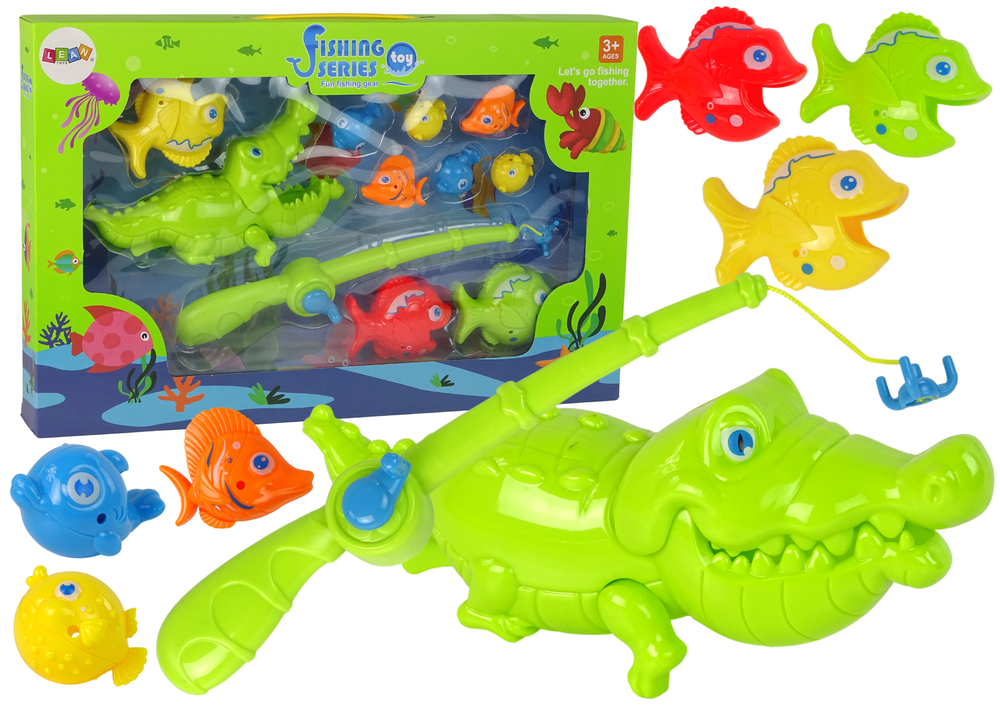 Didelis vaikiškas žvejybos rinkinys su meškere