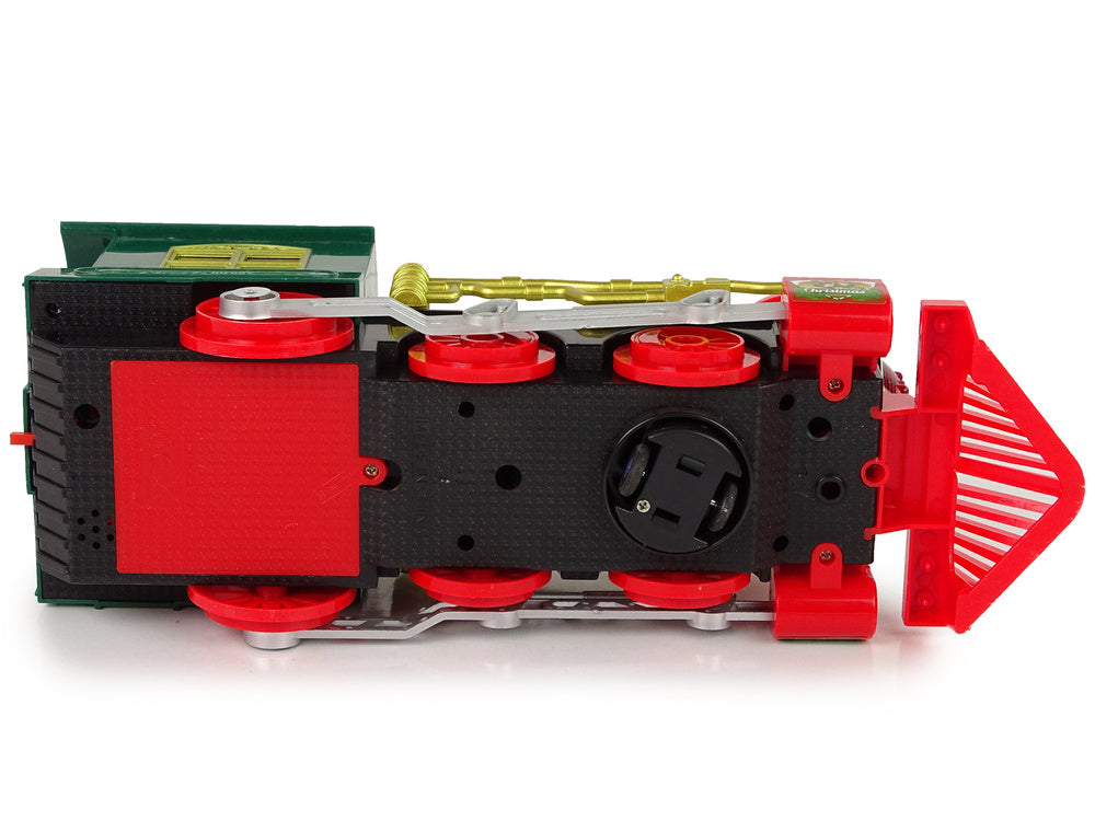 Kalėdinis traukinukas su šviesos ir garso efektais, žalias