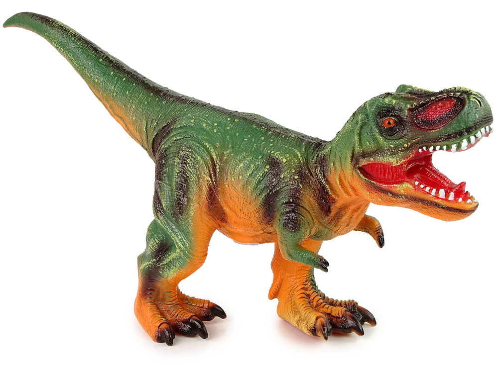 Interaktyvus dinozauras „Tyrannosaurus Rex“, žalias ir oranžinis, 60 cm