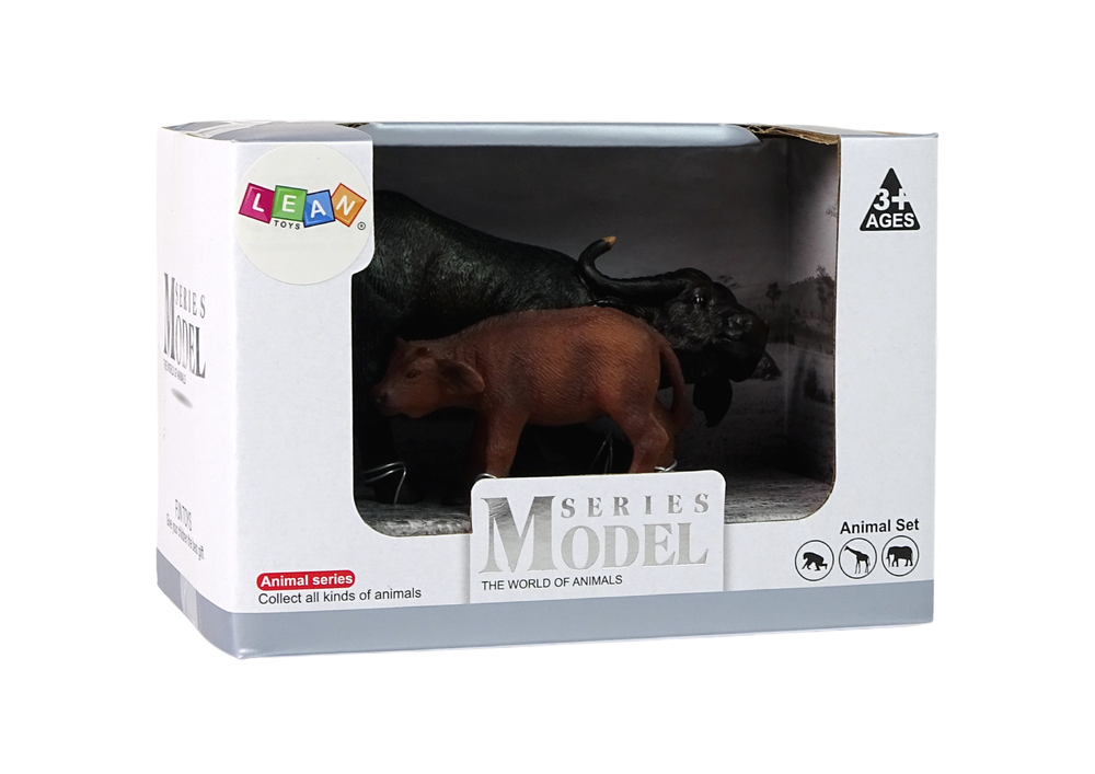 Figūrėlių rinkinys, buivolas su jaunikliu