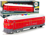 Raudonas traukinys 1:32 su šviesos ir garso efektais