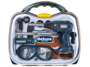 Įrankių rinkinys lagaminėlyje, žalias