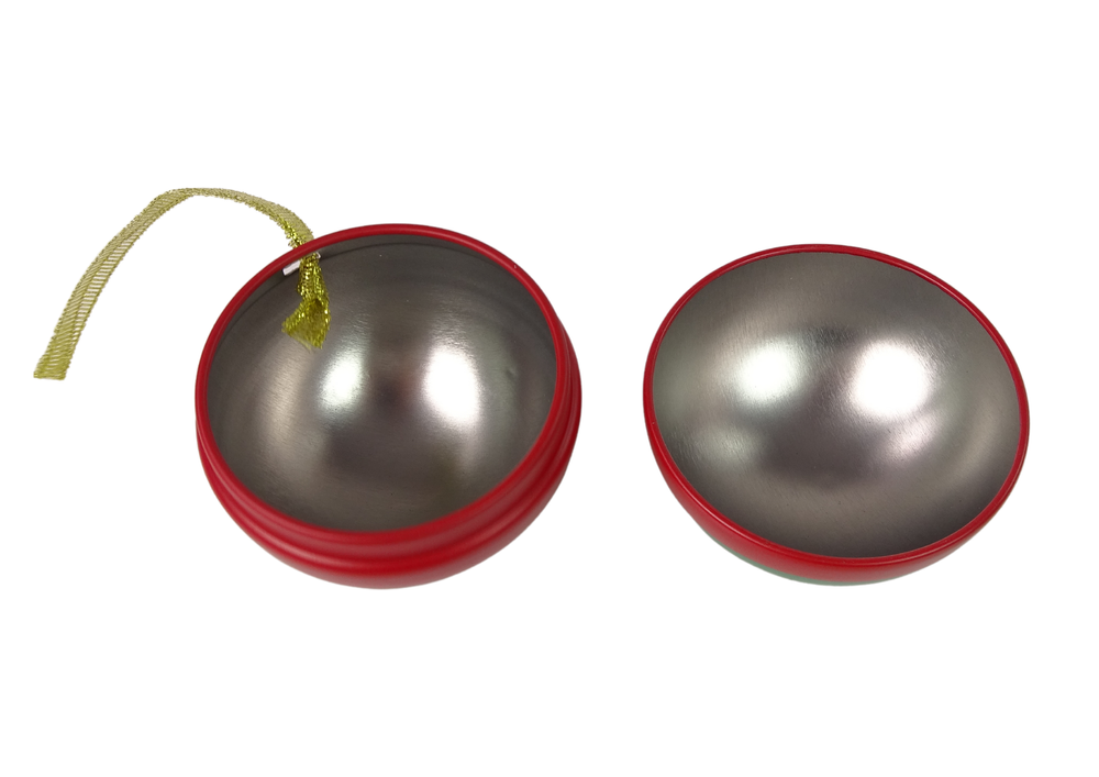 Kalėdų dekoracija - atidaromas metalinis eglutės pakabukas, dovanų dėžutė