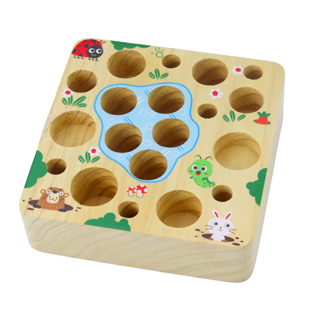 Magnetinis žaidimas sliekų, morkų gaudymas