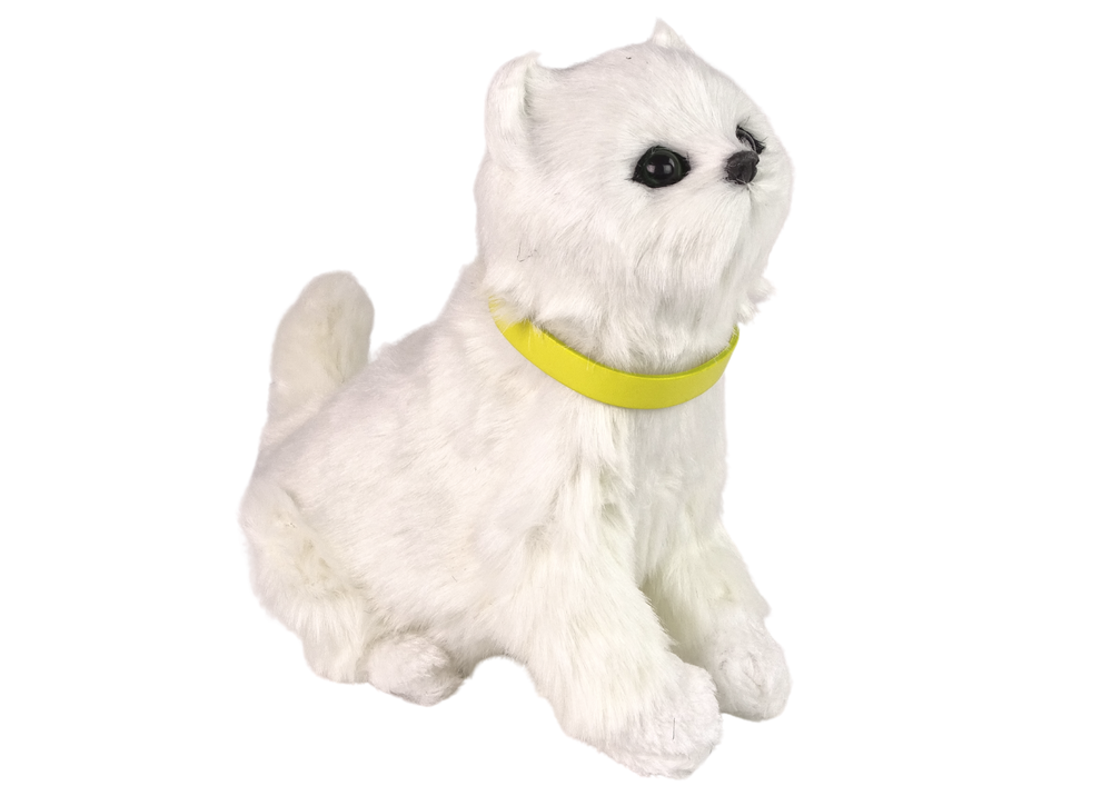 Interaktyvus pliušinis kačiukas, baltas