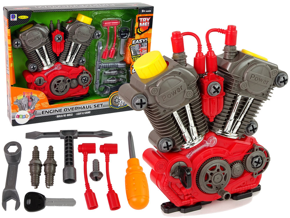 Jaunojo mechaniko variklio taisymo rinkinys - šviesos ir garso efektai