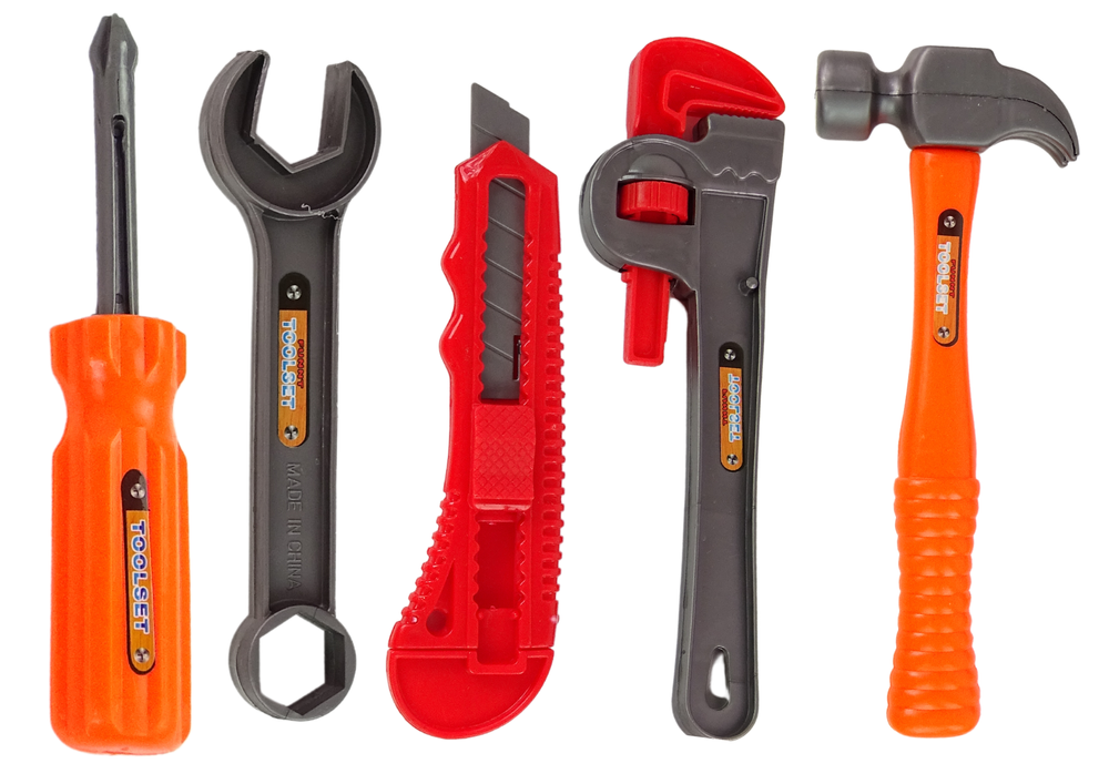 Didelis įrankių rinkinys su akumuliatoriniu gręžtuvu