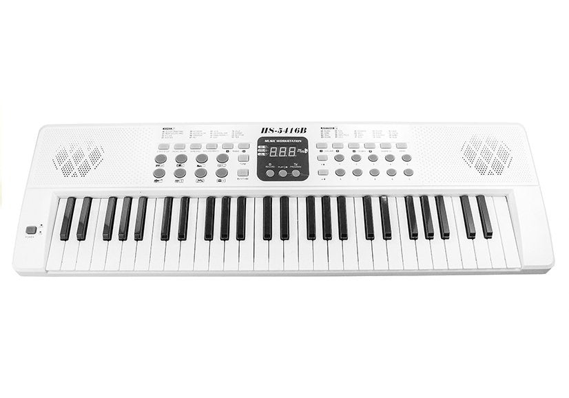 Žaislinis pianinas vaikams HS5416 54 klavišai, baltas