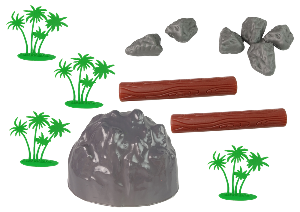 Didelis figūrėlių rinkinys „Laukiniai gyvūnai Safari“, 34 dalys