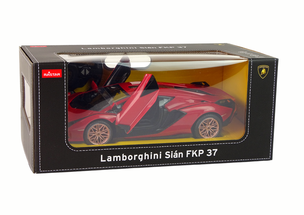 R/C automobilis „Lamborghini Sian FKP 37 Rastar“ 1:14, raudonas