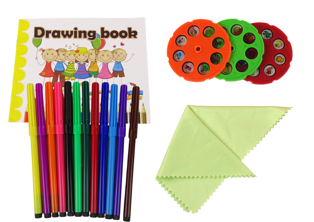 Piešimo projektorius su stalu ir priedais, rožinis