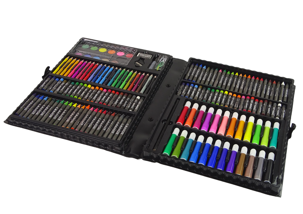 Dailės rinkinys dėkle „Mega Art“, 168 vnt.