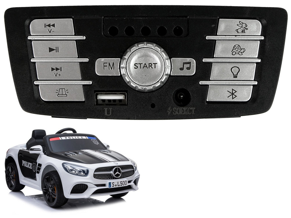 Muzikinis skydelis elektromobiliui Mercedes SL500 police
