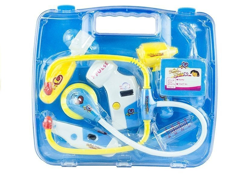 Mažojo gydytojo rinkinys lagamine „Doctor Blue“