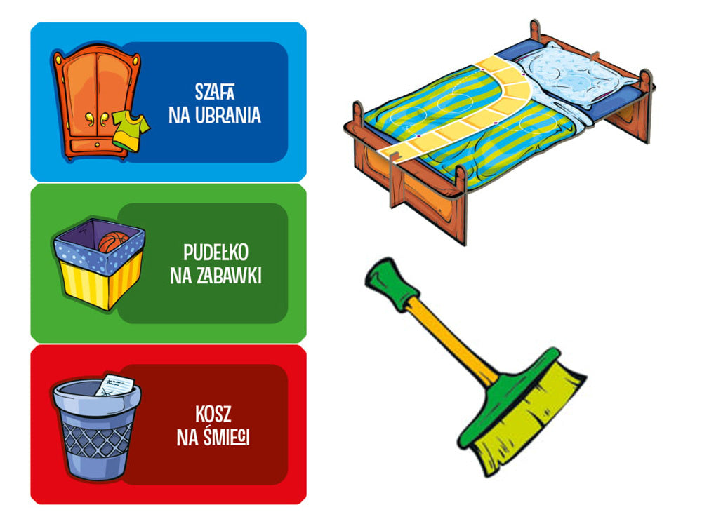 Stalo žaidimas vaikams „Valymas“