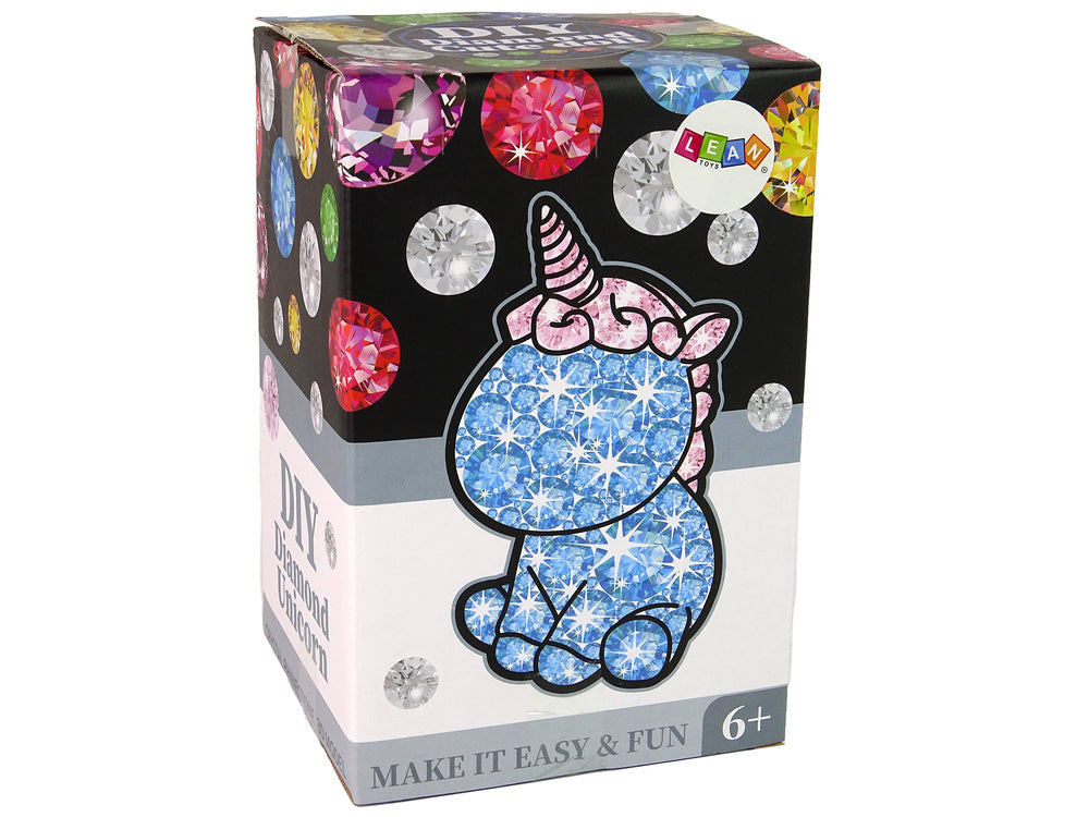 Kūrybinis rinkinys Vienaragis DIY pasidaryk pats, deimantai kristalai, žalias