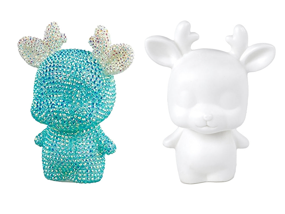 Kūrybinis deimantinis rinkinys „Elnias“, mėlynas