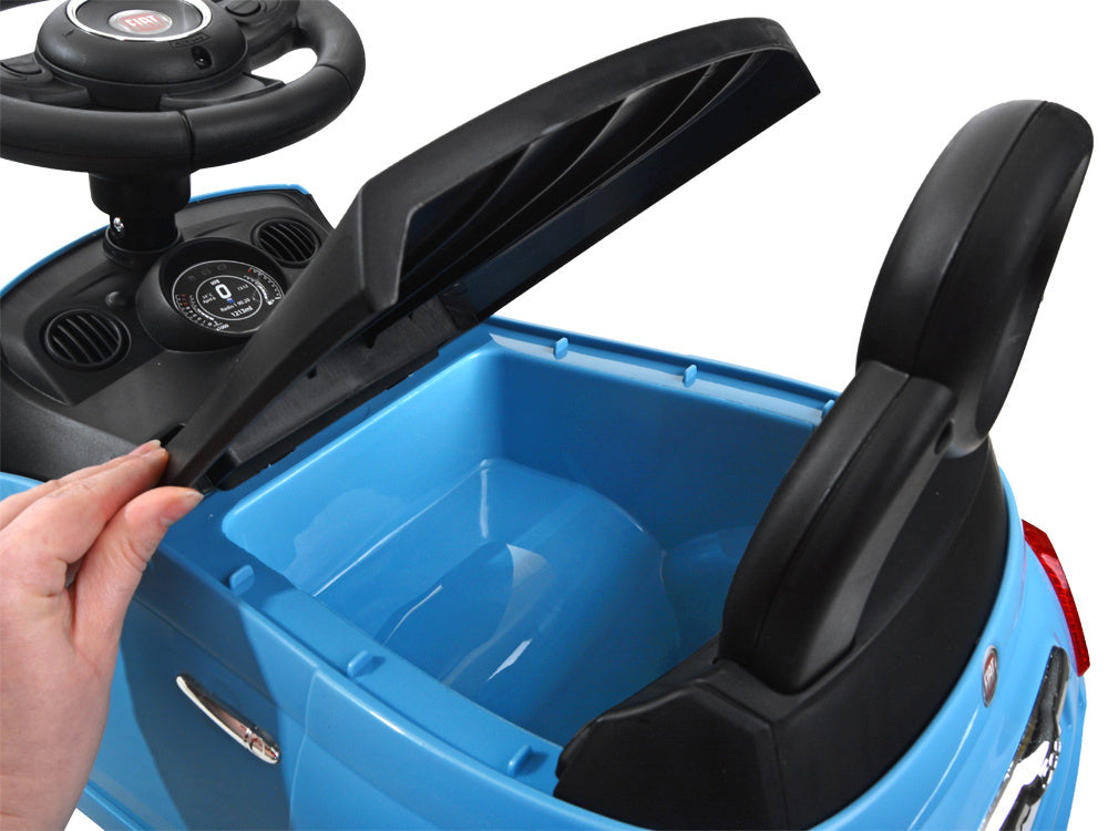 Paspiriama mašinėlė Fiat 500, mėlyna