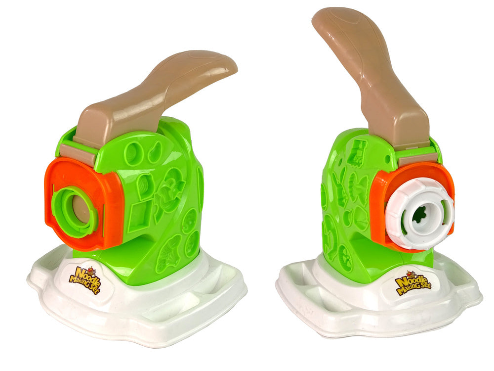 Žaislinė spagečių gaminimo mašina su plastilinu