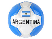 Futbolo kamuolys 24 cm, mėlynas, 5 dydis