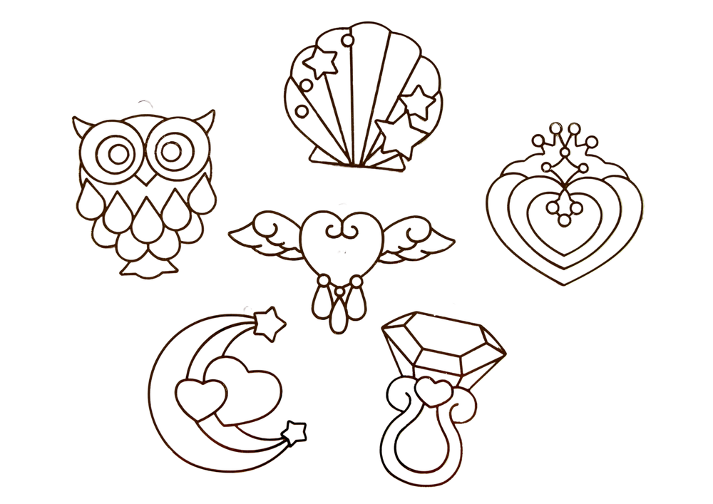 Vitražo tapybos rinkinys 6 vnt.