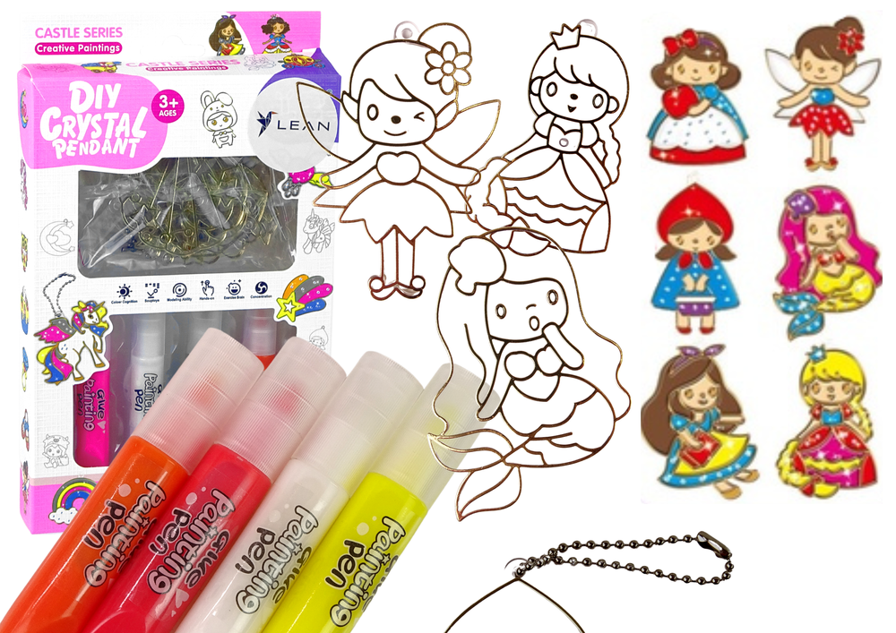 Vitražo tapybos rinkinys 6 vnt.