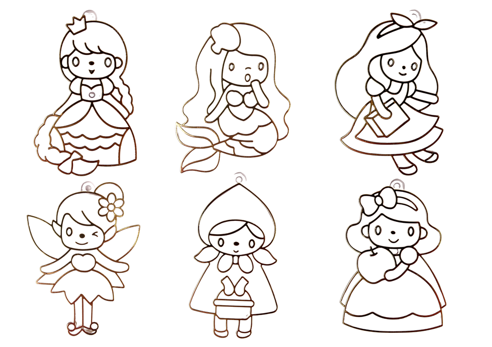 Vitražo tapybos rinkinys 6 vnt.