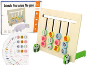 Edukacinis žaidimas - dvipusė medinė dėlionė