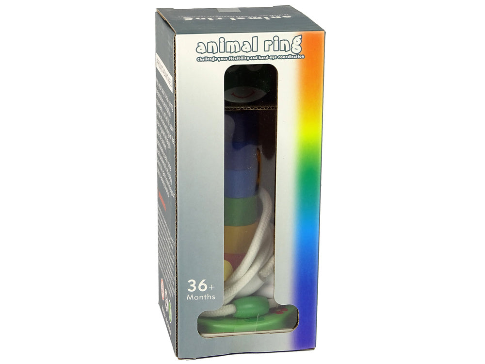 Medinė piramidė žaidimas „Gyvūnai“