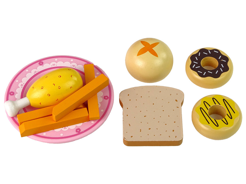 Medinė mikrobangų krosnelė su priedais