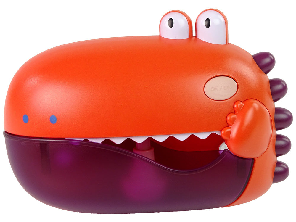 Vonios žaislas muilo burbulų dinozauras, raudonas