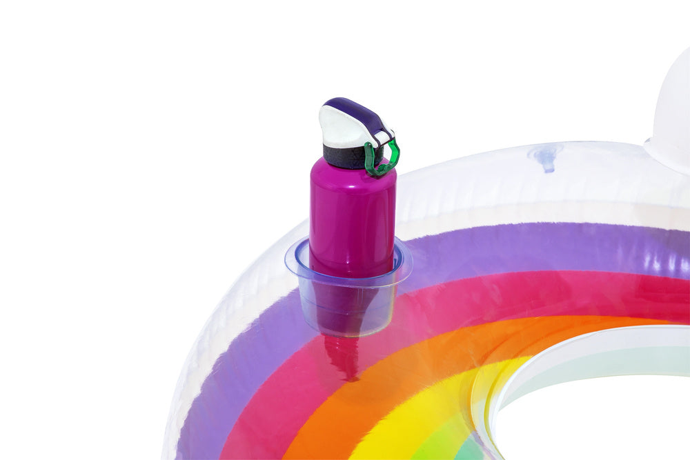 Pripučiamas plaukimo ratas „Vaivorykštė“, 107 cm