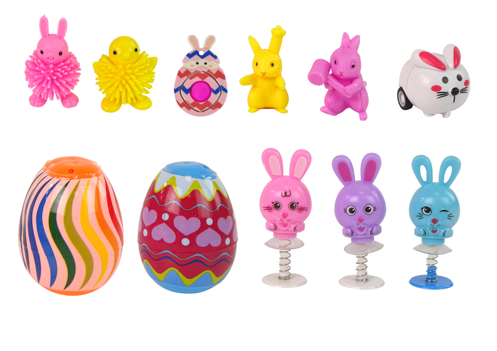 Velykų „Fidget“ žaislai „Squishy“ anti-streso rinkinys 18 vnt.