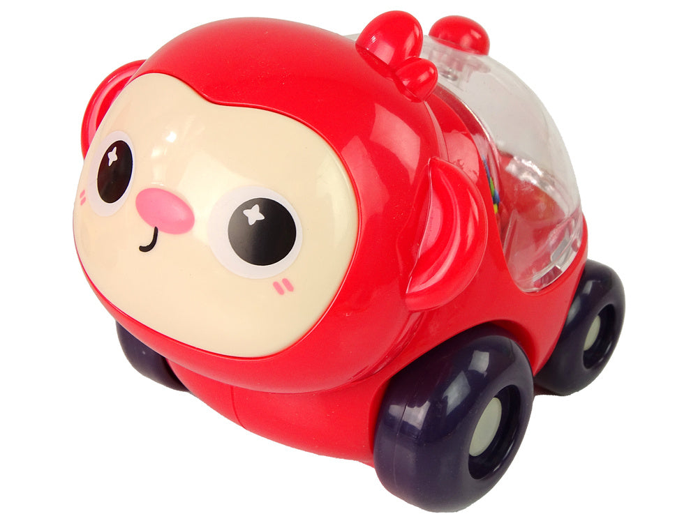 Spalvotos transporto priemonės gyvūnai su kamuoliais