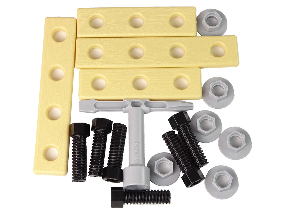 Meistro rinkinys kuprinėje su šalmu, oranžinis